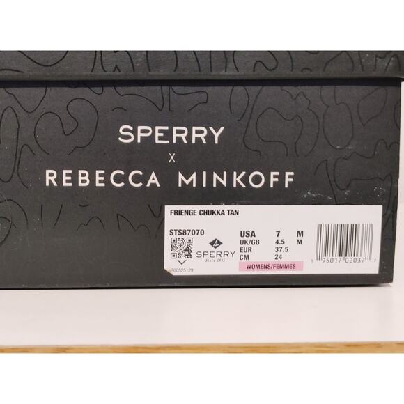 Sperry + Rebecca Minkoff Suede Fringe Chukka Fashion Boots Tan Womens Size US 7M - Picture 7 of 7